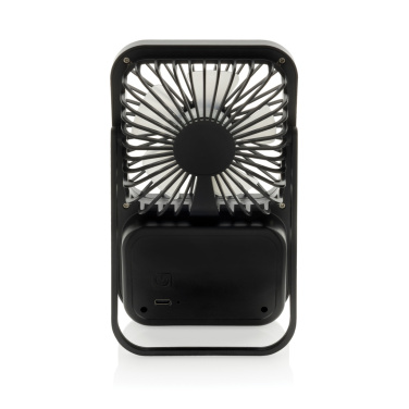 Logotrade corporate gift picture of: Aervina RCS recycled plastic re-chargeable desk fan