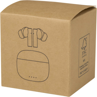 Logotrade corporate gift image of: Alterf recycled plastic True Wireless Bluetooth® headset with silicone eartips