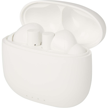 Logotrade promotional giveaway picture of: Alterf recycled plastic True Wireless Bluetooth® headset with silicone eartips