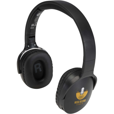 Logo trade corporate gift photo of: Ancha recycled plastic over-ear wireless Bluetooth® headset