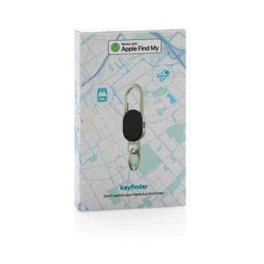 Logo trade promotional merchandise photo of: Keyfinder Dual keychain with worldwide locating