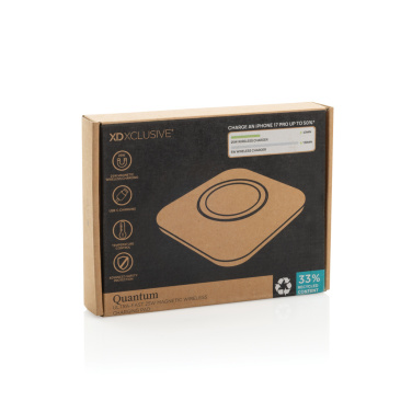 Logo trade corporate gifts image of: Quantum ultra-fast 25W magnetic wireless charging pad