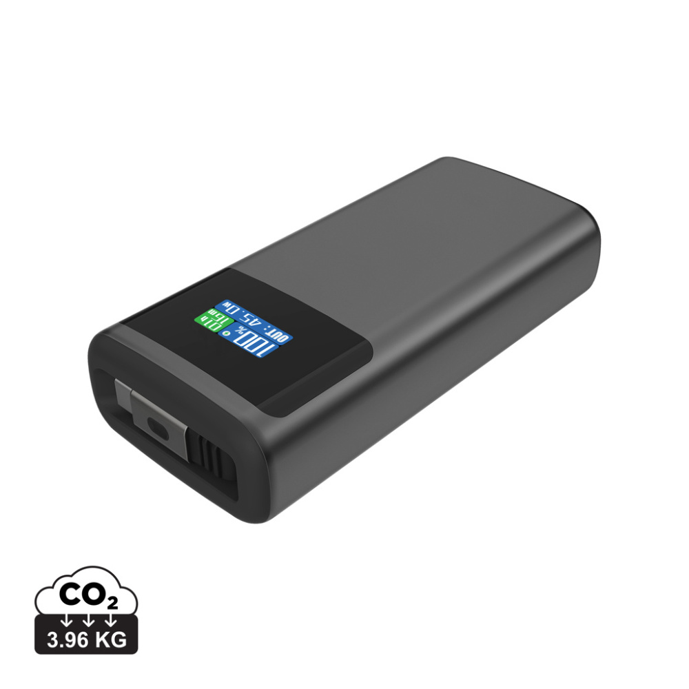 Logotrade promotional gifts photo of: Quantum RCS ultra-fast PD45W 10.000mAh powerbank with screen