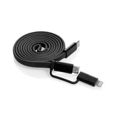 Logotrade advertising products photo of: Arc RCS recycled Ultra-thin 60W 2 in 1 magnetic cable