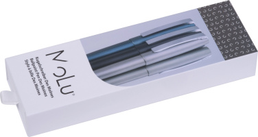 Logo trade promotional giveaway photo of: Metal ballpoint pen Des Moines MoLu