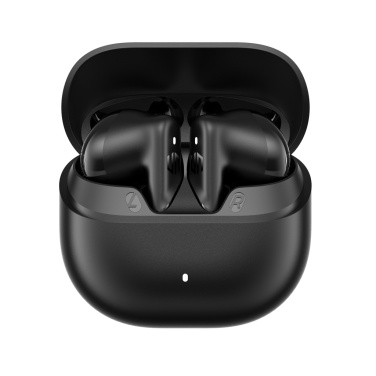 Logo trade promotional giveaway photo of: Urban Vitamin Santa Clara RCS plastic ENC earbuds