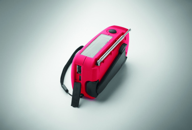 Logo trade business gift photo of: Portable radio SOS with LED torch