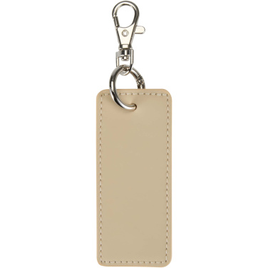 Logotrade promotional giveaways photo of: Resi Plus GRS recycled rectangle charm keychain