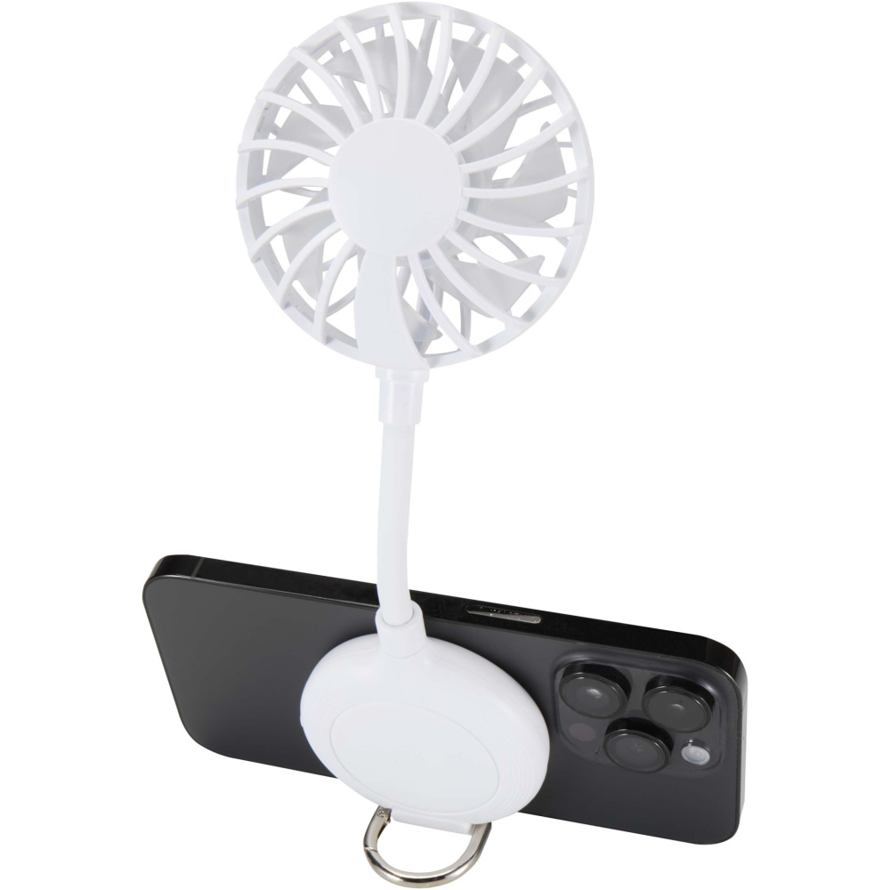 Logo trade promotional items image of: Ventio recycled plastic magnetic portable fan