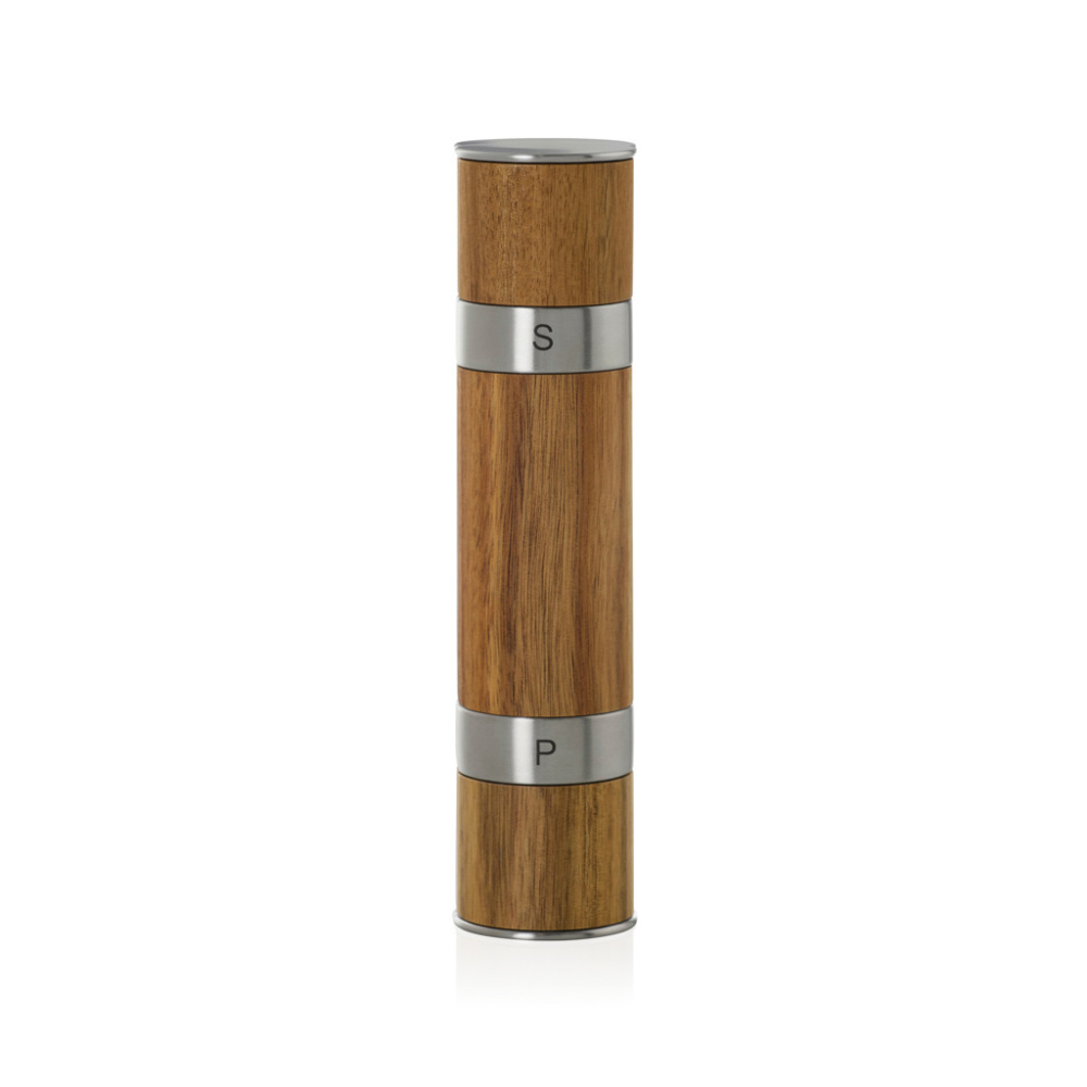 Logotrade promotional merchandise picture of: AdHoc Duomill Pepper and salt double mill