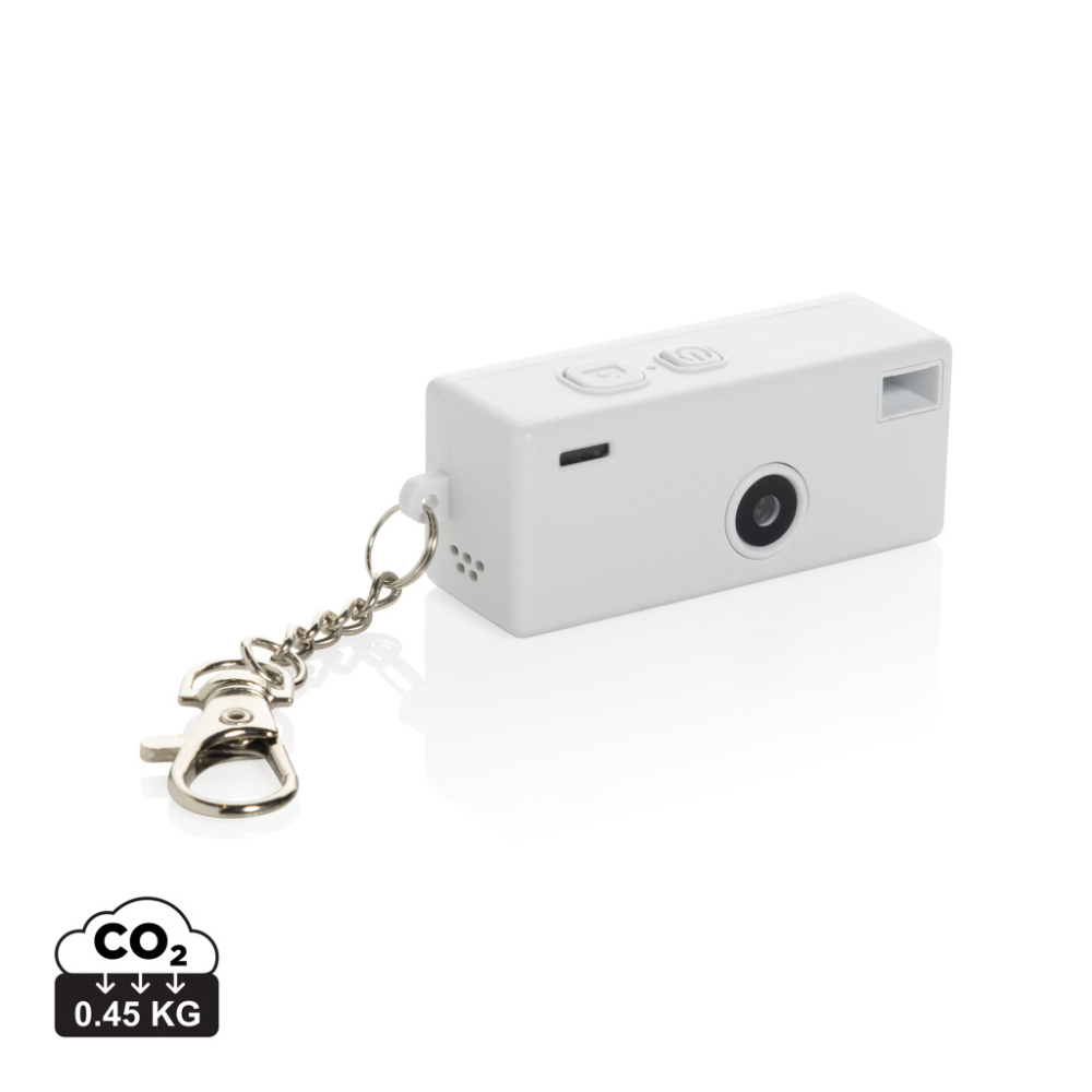 Logotrade promotional gift image of: Cliq it RCS recycled Keychain Camera