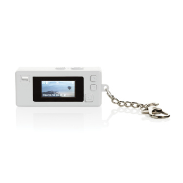 Logo trade promotional merchandise image of: Cliq it RCS recycled Keychain Camera