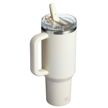 Logotrade promotional products photo of: Stanley Quencher® ProTour 1180 ml recycled stainless steel insulated flip straw tumbler