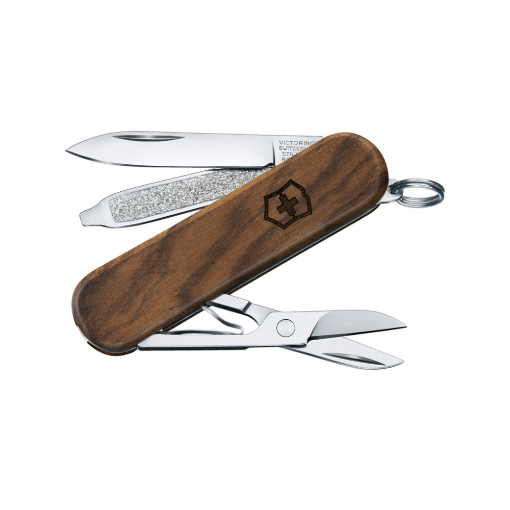 Logotrade promotional items photo of: VICTORINOX Pocket Knife Classic SD Wood 5 functions