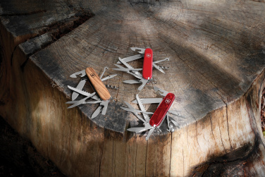 Logo trade promotional items image of: VICTORINOX Pocket Knife Huntsman Wood 13 functions