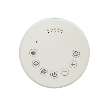 Logo trade corporate gifts image of: Flora RCS recycled plastic white noise speaker