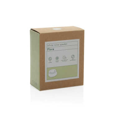 Logo trade advertising products picture of: Flora RCS recycled plastic white noise speaker