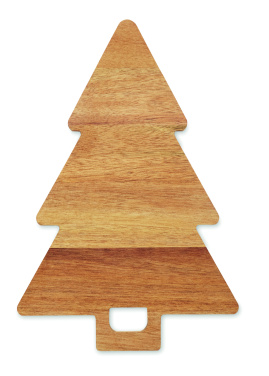Logo trade promotional products image of: Acacia serving board Xmas tree