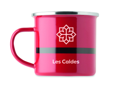 Logo trade promotional gift photo of: Santa enamel vintage mug 300ml