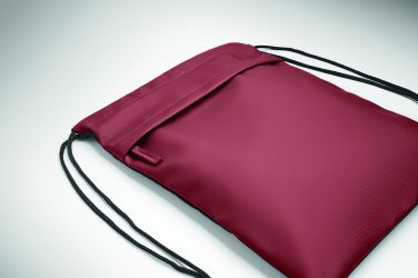 Logo trade promotional item photo of: Drawstring bag in 600D RPET