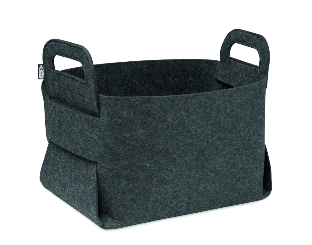 Logotrade promotional merchandise photo of: Foldable RPET felt basket