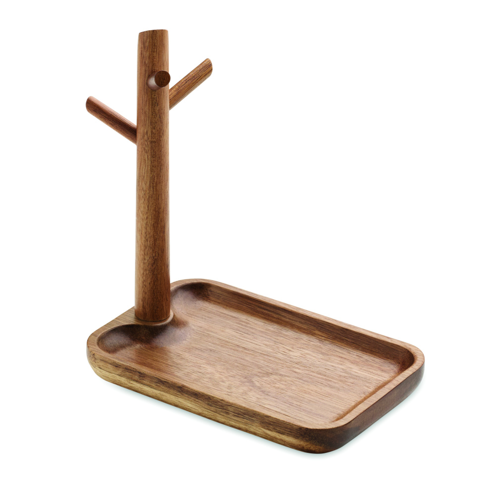 Logotrade promotional merchandise image of: Acacia wood key tray holder