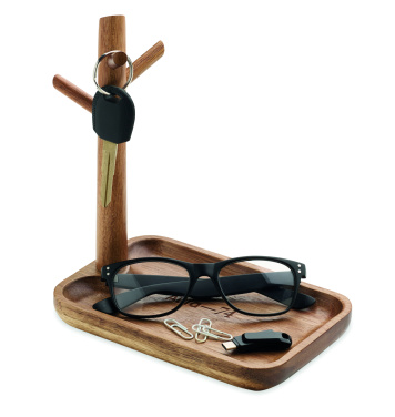 Logotrade advertising product image of: Acacia wood key tray holder