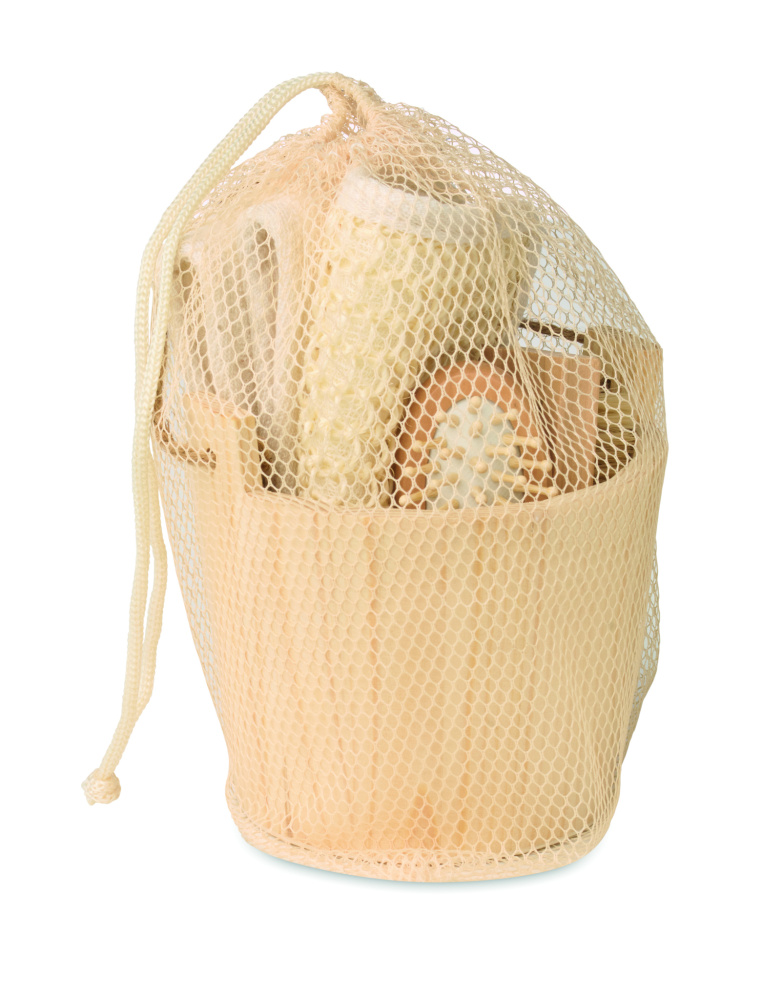 Logotrade promotional merchandise image of: Bath gift set in wooden bucket