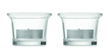 Logo trade promotional giveaways picture of: Tea light holder set with stand