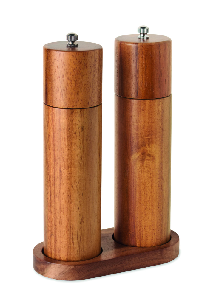 Logotrade business gift image of: Acacia salt & pepper grinders