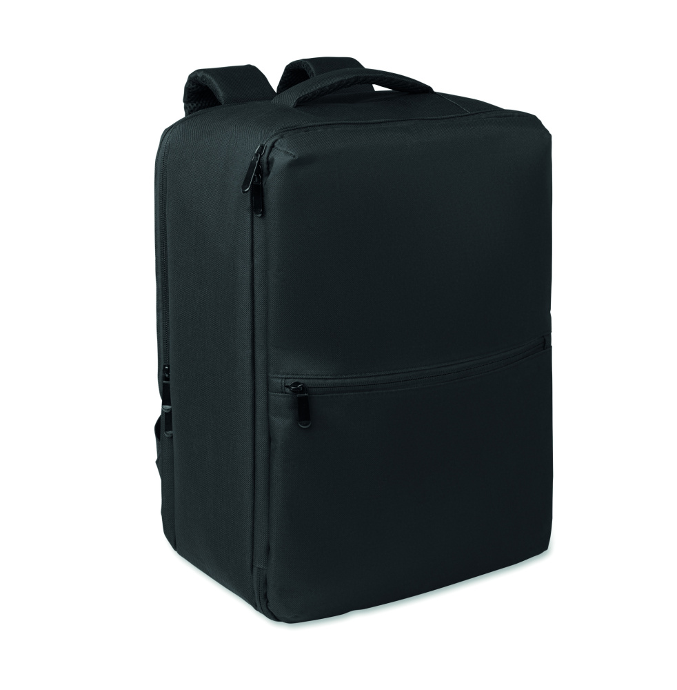 Logotrade promotional gift image of: RPET backpack w/vacuum bag 18L