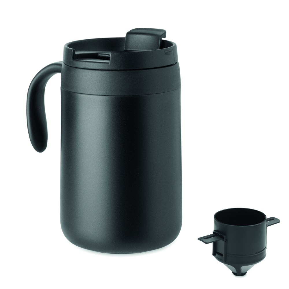 Logo trade business gift photo of: Double wall mug coffee filter