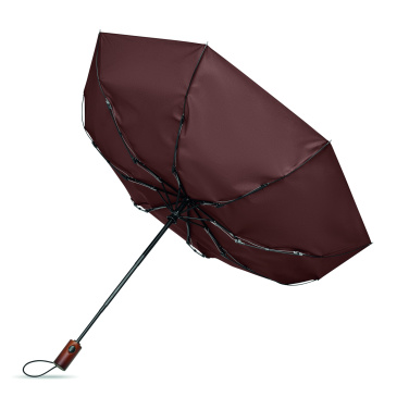 Logotrade promotional product image of: 21" auto umbrella wood handle
