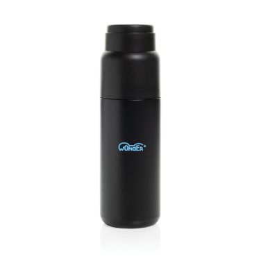 Logotrade promotional gift image of: Thermocup RCS recycled vacuum flask with cup 500ml