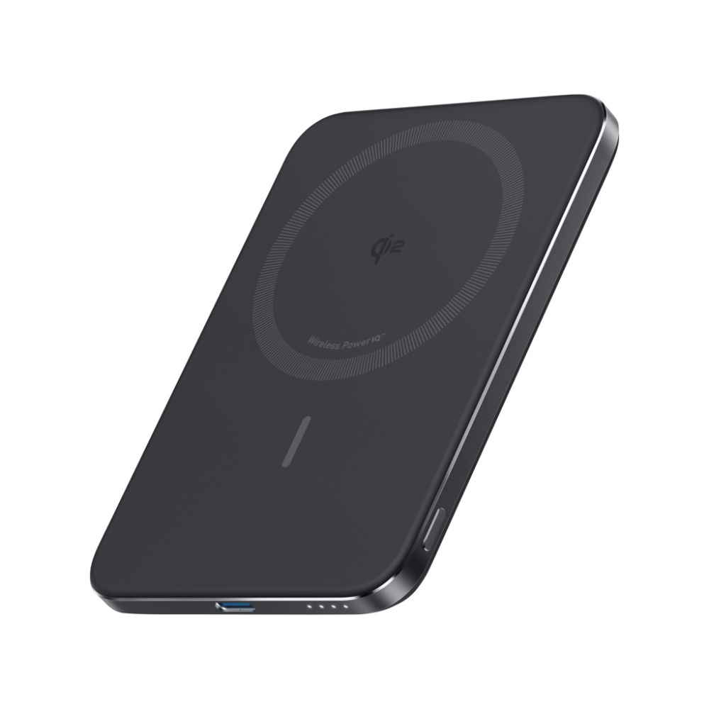 Logotrade promotional merchandise picture of: Anker Nano Wireless Power Bank 5K 15W MagGo slim Qi 2.0