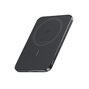 Logotrade promotional products photo of: Anker Nano Wireless Power Bank 5K 15W MagGo slim Qi 2.0
