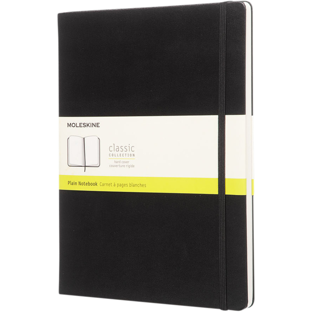 Logo trade promotional gifts image of: Classic XL hard cover notebook - plain