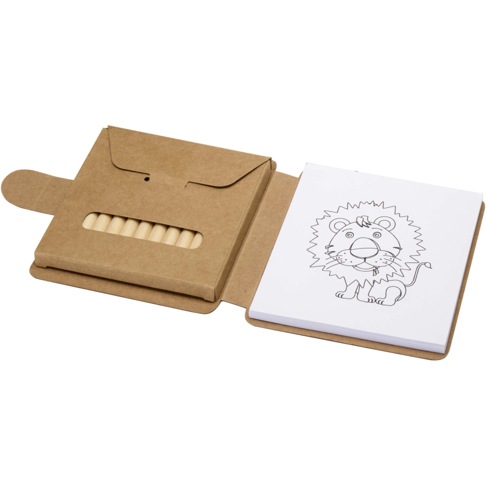 Logotrade business gift image of: Chroma drawing notepad and pencils set