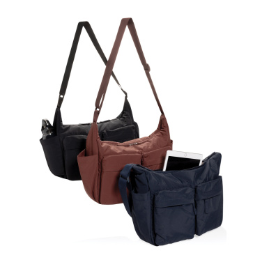 Logo trade advertising products picture of: KENTO URBAN RCS recycled nylon padded crossover bag