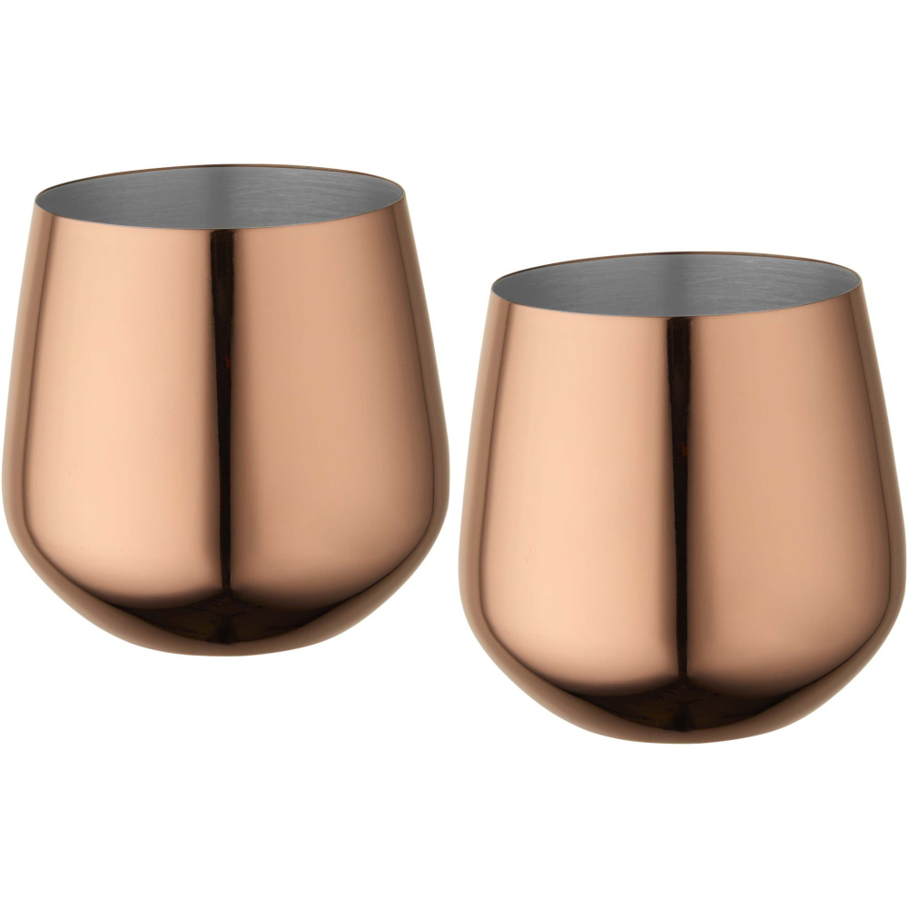 Logo trade promotional giveaways picture of: Cascade 540 ml stainless steel cup set