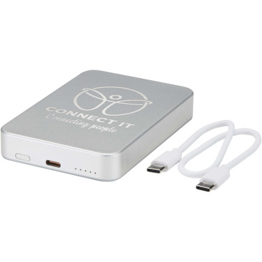 Logotrade promotional item image of: Avis 10.000 mAh RCS recycled aluminium magnetic power bank 