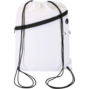 Logo trade promotional items picture of: Oriole RPET drawstring bag with zipped front pocket 5L