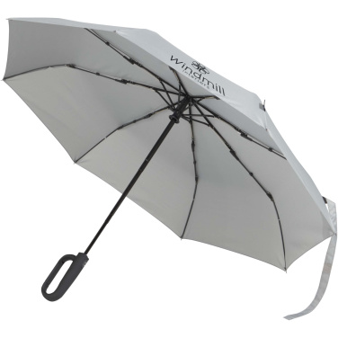 Logo trade corporate gifts image of: SMART 21" foldable RPET umbrella