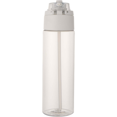 Logotrade business gift image of: Theron 700 ml RCS recycled plastic water bottle with dual function lid and flip straw