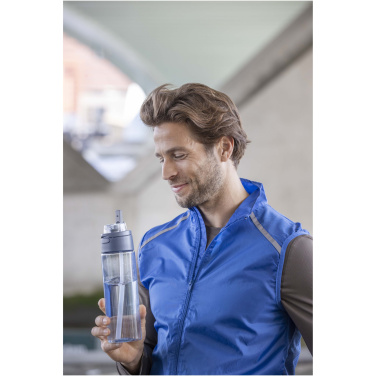 Logotrade promotional items photo of: Theron 700 ml RCS recycled plastic water bottle with dual function lid and flip straw