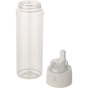 Logotrade promotional item image of: Theron 700 ml RCS recycled plastic water bottle with dual function lid and flip straw