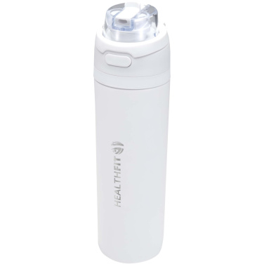 Logotrade promotional merchandise picture of: Theron 800 ml RCS recycled single wall stainless steel water bottle with dual function lid 
