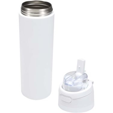 Logo trade promotional item photo of: Theron 800 ml RCS recycled single wall stainless steel water bottle with dual function lid 