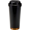 Hampton 480 ml RCS recycled stainless steel double wall vacuum insulated tumbler, Black