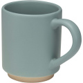 Camilla 180 ml stackable ceramic mug with matte finish, Reef blue
